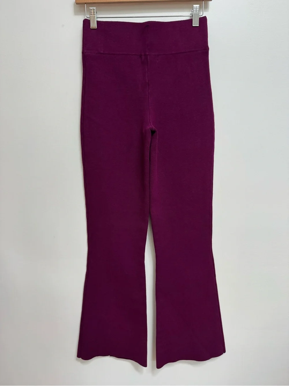J. Crew Delaney Kickout Knit Sweater Pants Women Small Tall Preppy Winter Flare